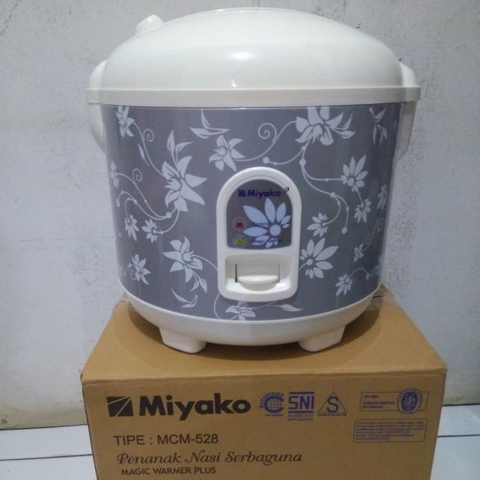 MIYAKO RICE COOKER MCM-528 SILVER FLOWER