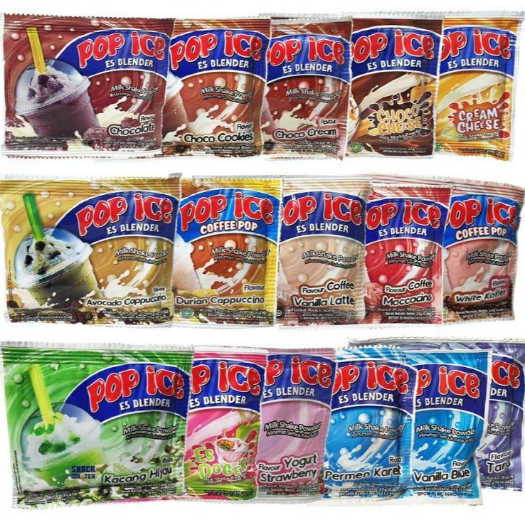 

Pop Ice Renceng All Varian Rasa Isi 1 Renceng / Minuman Bubuk Instan Pop Ice