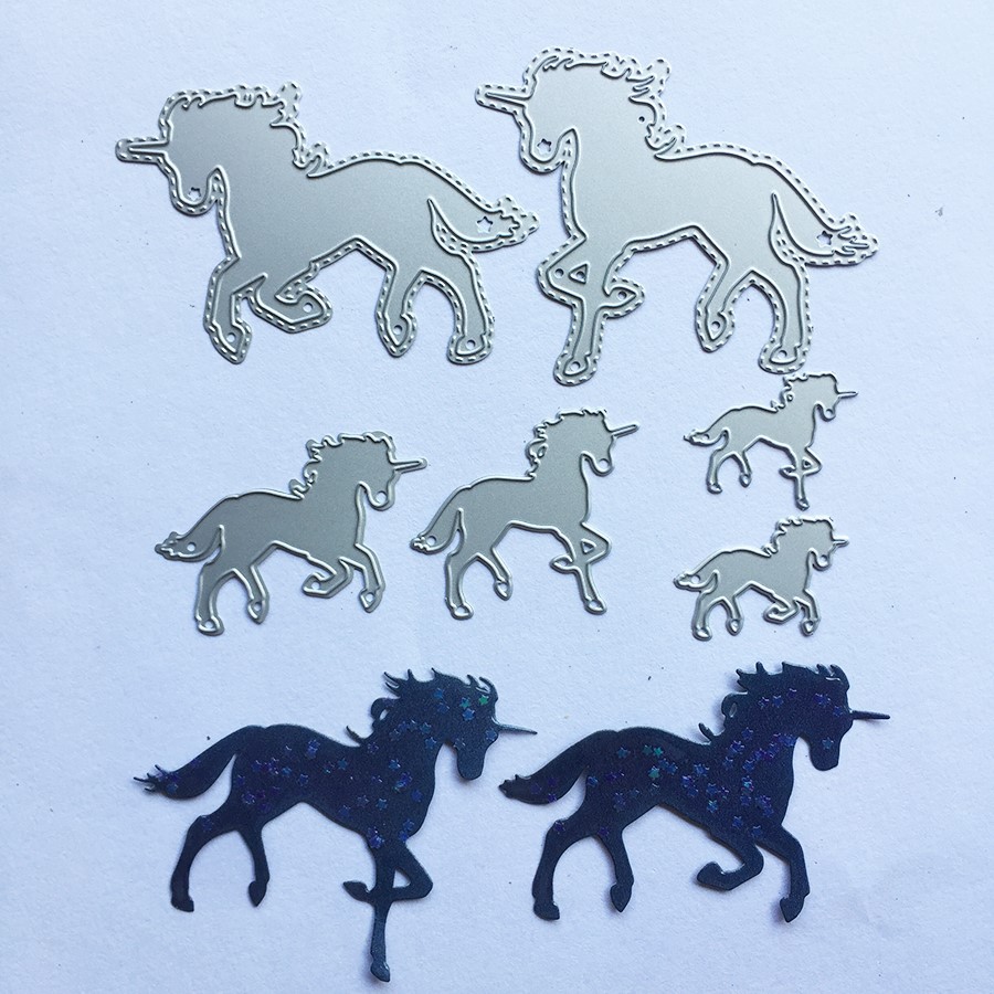 

Unicorn metal cutting die scrapbook embossing manual cutting die picture album card cover material DIY handmade