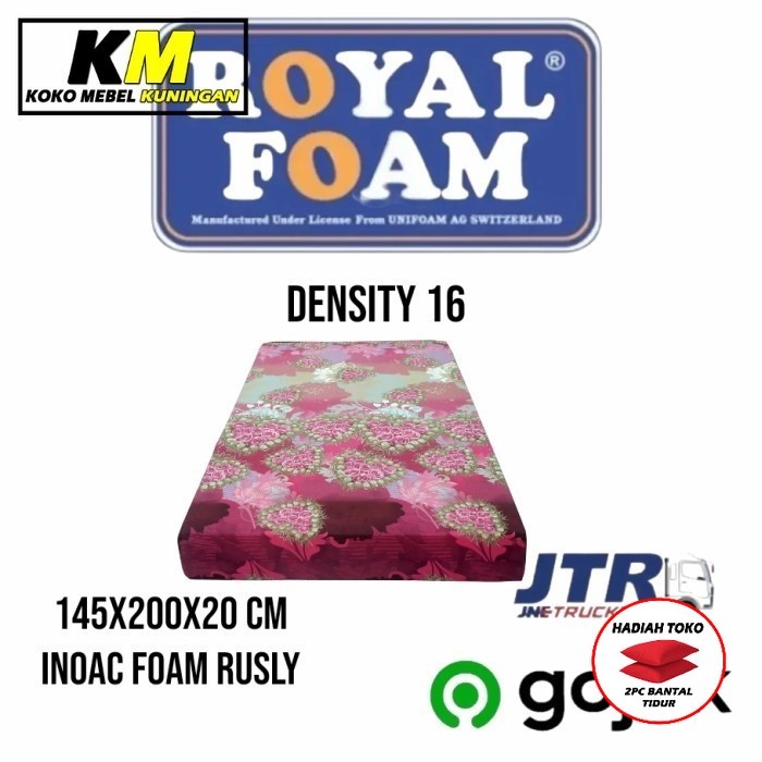 TERLARIS kasur busa royal foam 140x200x20 cm garansi 5 tahun