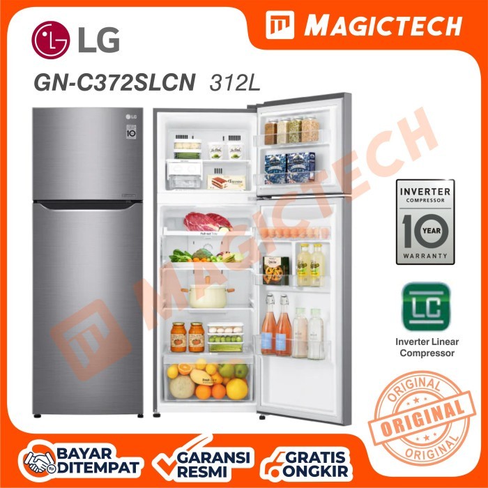 KULKAS LG 2 PINTU GN-C372SLCN 312L INVERTER