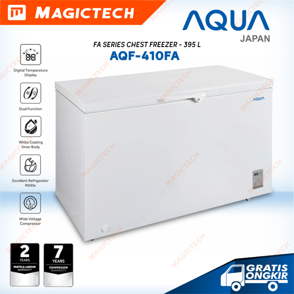 CHEST FREEZER PETI AQUA AQF-410FA DUAL FUCTION 400L / 395L