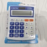 

AKURAT Kalkulator Fukuta 12 digits FK-1108B-C Warna Memory Solar Battery