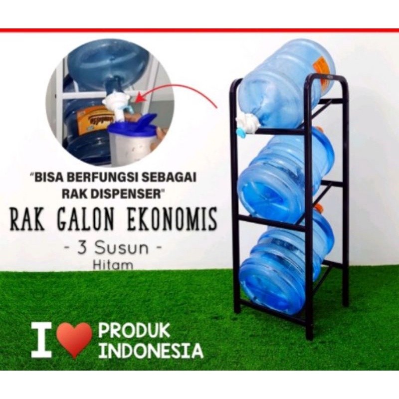 Rak galon 3 susun/Rak galon besi 3susun/kuat murah dan ekonomis
