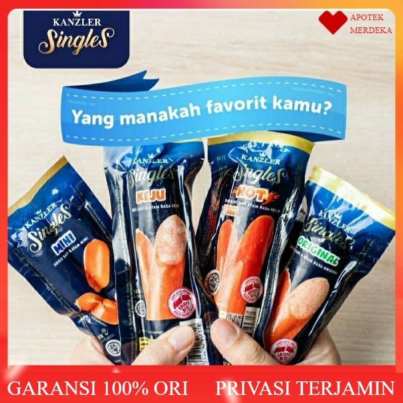 

Sosis Kanzler 65g pcs Bakso Keju original mini hot gochujang