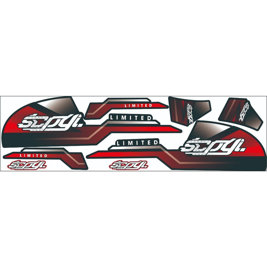 VARIASI STIKER HONDA SCOOPY BARU 2016-2021 STICKER LIS THAILOOK STRIPING SCOOPY 2021 STICKER SCOOPY