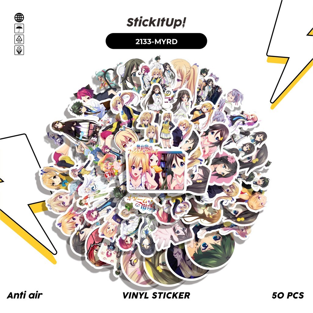 

COD✨ 50 Pcs Stiker ANIME SERIES MYRIAD COLORS PHANTOM WORLD 01 Lucu Anti Air Untuk Dekorasi Notebook Sepeda Skateboard Handphone DIY