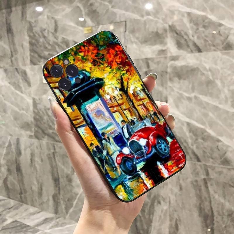 ú Suitable for iPhone16 oil painting art starry sky 11 new x sunflower xr literary xs retro van gogh