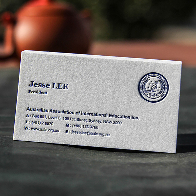 

100/200PCS custom business card 450g cotton paper both side printing / business cards /letter press paper cards/name cards