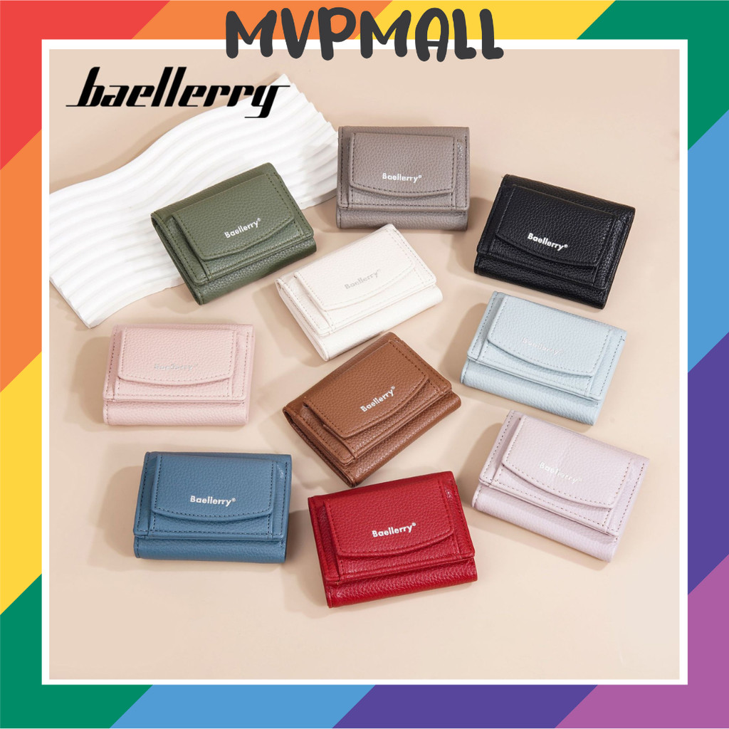 BAELLERRY NR115 Dompet Wanita Kecil Bahan Kulit PU Leather Premium