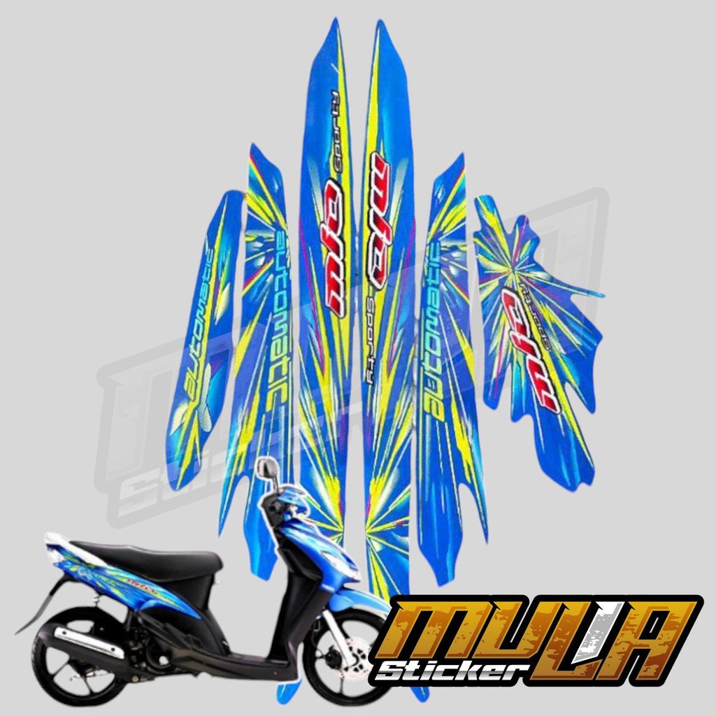 STICKER STIKER POLET LIS STRIPING MOTOR FULL BODY YAMAHA MIO NEW MIO SMILE MIO KEMBANG API WARNA BIR