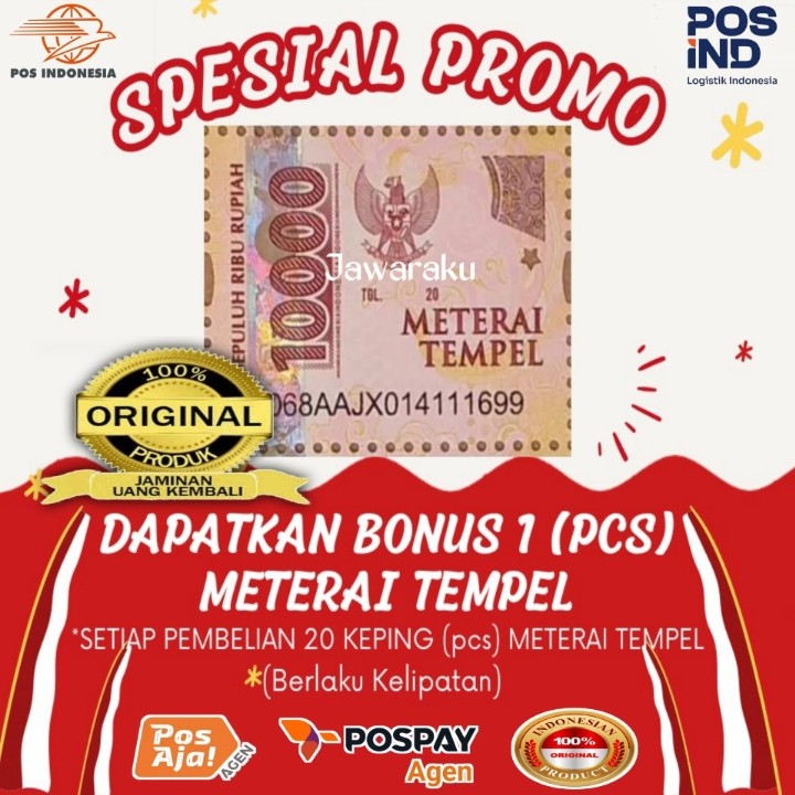 

Materai 10000 Pos ori asli