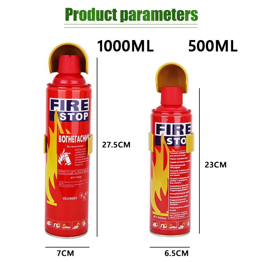 HJK COD 1000Ml Pemadam Api Mobil Mini Portable APAR Fire Stop Extinguisher Mobil Rumah Kantor