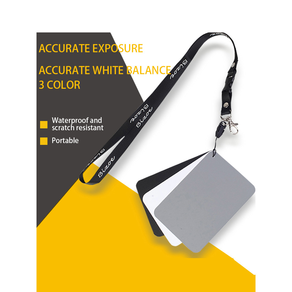 

White Balance Card 18% Neutral Grey Card Photography Color Correction Checker Camera Accessory for Canon Nikon Pentax