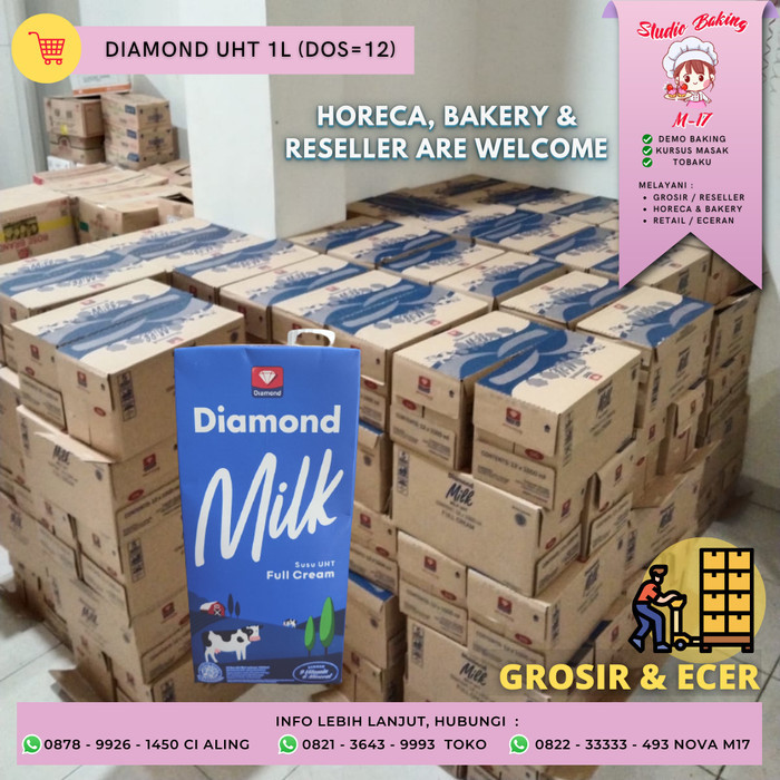 

PROMO!!! Diamond Susu UHT 1 Liter DOS