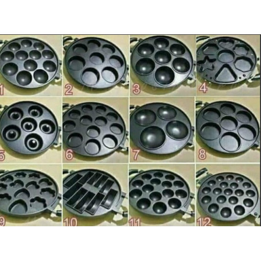 CETAKAN SNACK MAKER CETAKAN ALAT PEMBUAT KUE MARTABAK MINI TAKOYAKI TERANG BULAN WINGKO DONAT