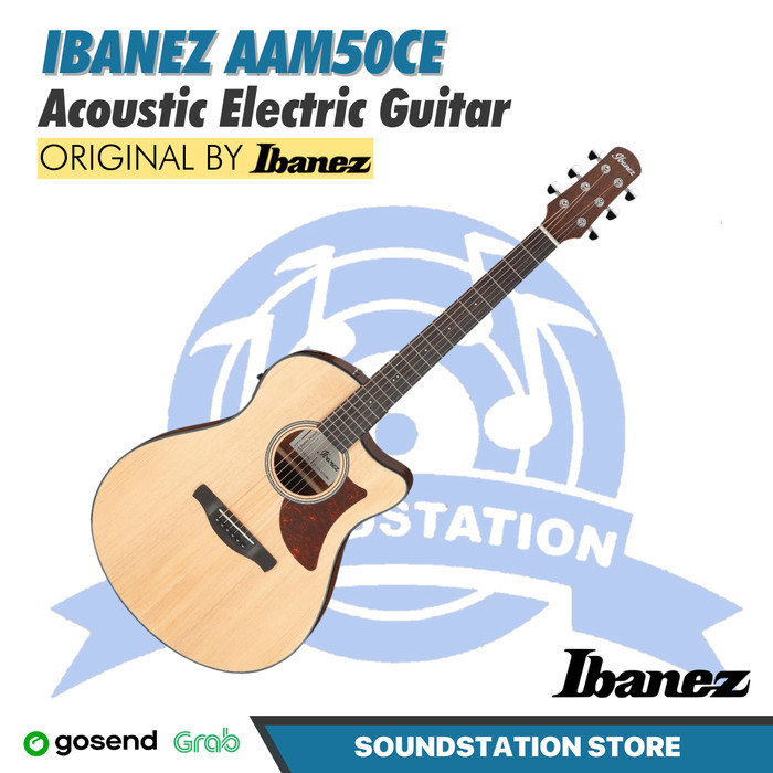 Ibanez AAM50CE Acoustic Electric Guitar - Gitar Akustik