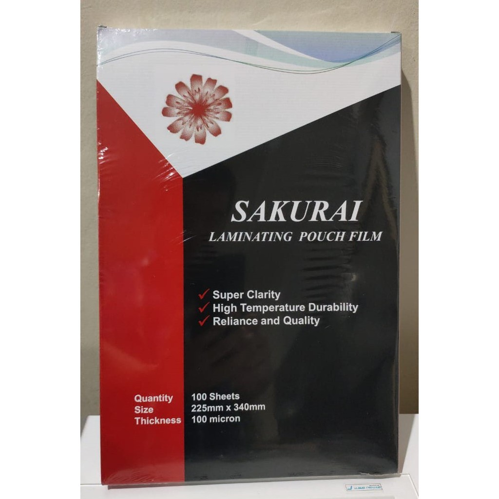 

HJK Plastik Laminating SAKURAI Folio / A4 per pack