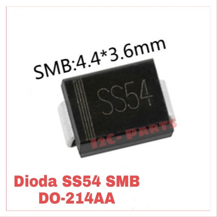 SMEStore DIODA SS54 SMB 5A 1N5824 SMD DO-214AA SCHOTTKY BARRIER RECTIFIER SR540