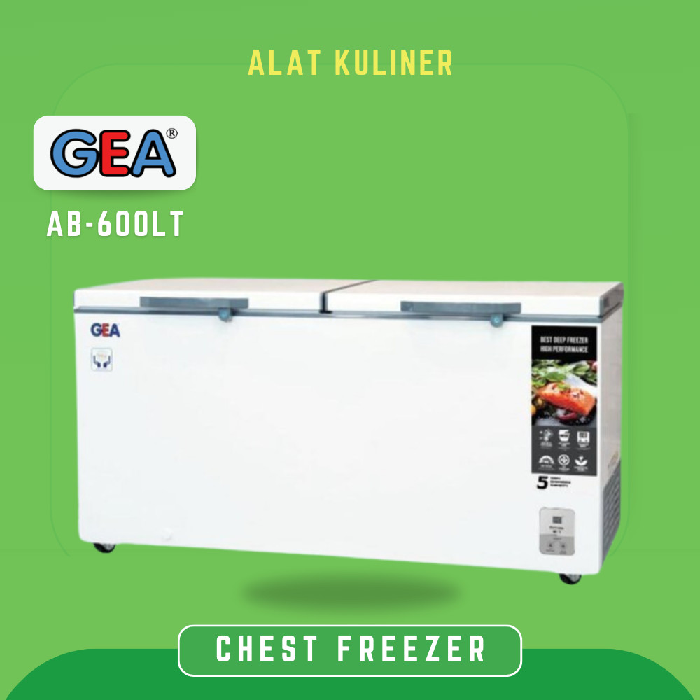 GEA AB-600LT KULKAS CHEST FREEZER 500 LITER GARANSI RESMI ORIGINAL