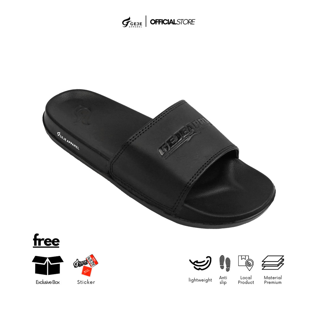 Geje Apparel - Sandal Slide BLACKGLOSSY Series