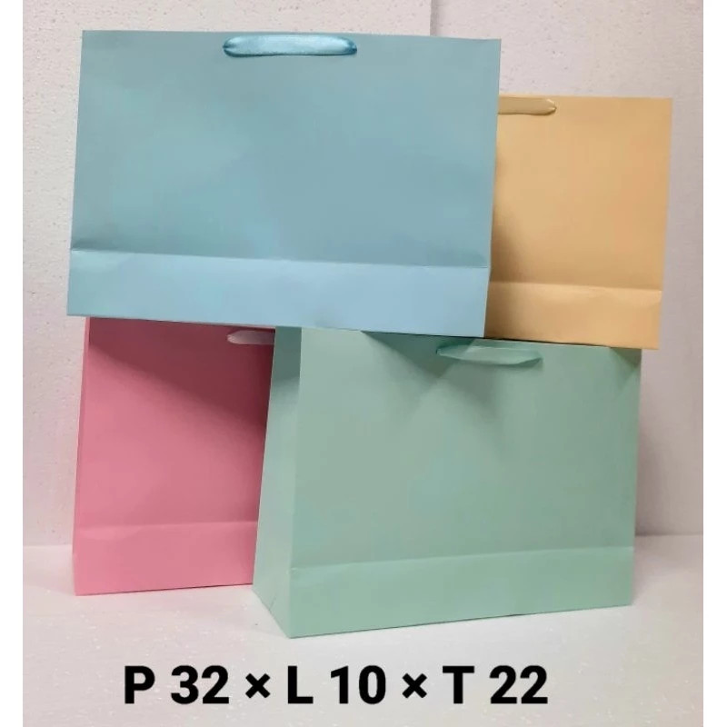 

Paperbag Warna - Tas Kertas Warna Pastel