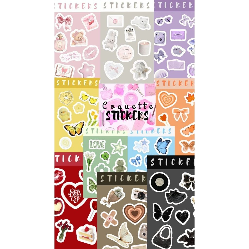 

Stiker Aesthetic Sticker Aesthetic Ribon Girl Sticker Laptop Sticker Tumblr HP Mini Sticker Bisa COD