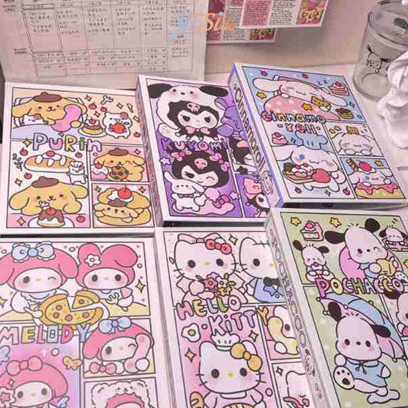 

COD✨ Buku Kartu Sanrio Kartun Buku Daun Longgar A5 Buku Penyimpanan Kartu Kecil 3 Inci-YES