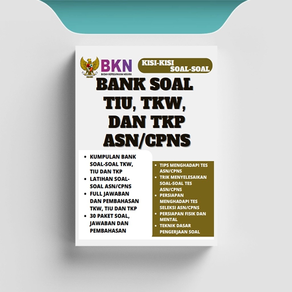 

[ID1741] Kisi-Kisi Bank Soal TIU, TKW, dan TKP ASN/CPNS - BKN