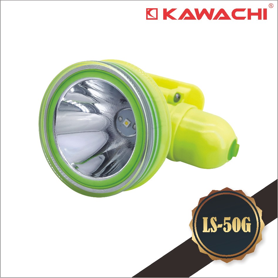 Kawachi Senter Kepala Selam 50 Watt LED Super Terang LS-50G Waterproof Lithium Cas Recas Rechargeabl