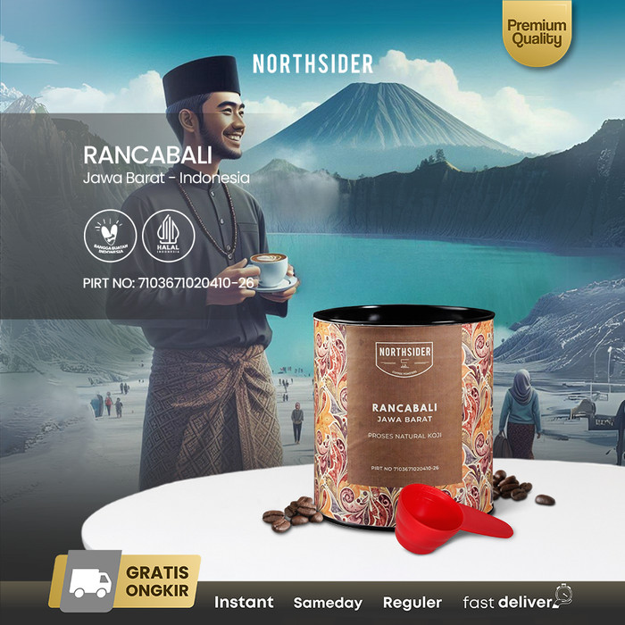 

ROUX Northsider Kopi arabika Rancabali Natural Aspergillus Koji coffee - 100g, Biji Kopi