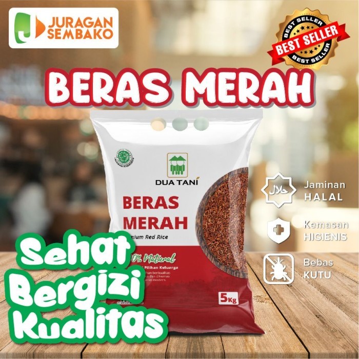 

Beras Merah Dua Tani 5kg - HALAL Cocok Untuk Diet dan Kualitas Premiu