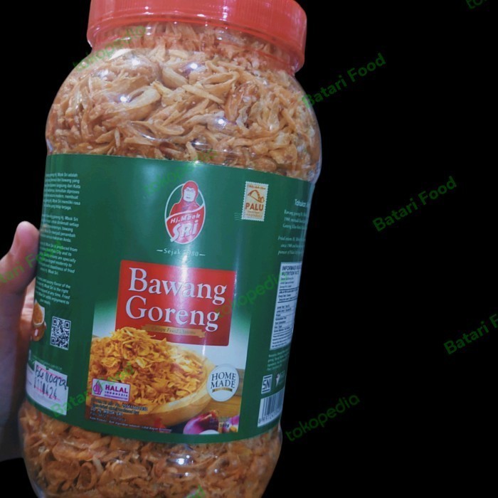 

Bawang Goreng Khas Palu Hj Mbok Sri 500 gr kemasan Toples