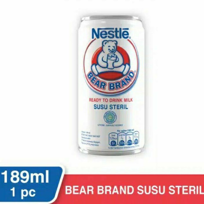 

Susu Beruang Bear Brand Kaleng 189 Ml, EXP aman