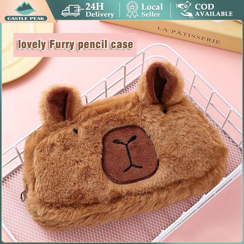 

Kotak Pensil Capybara Fluffy Series Pencil Case Kotak Pensil Fluffy Tempat Penyimpanan Kotak Makeup Aesthetic Korea Bonekaae