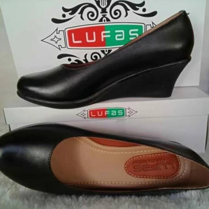PROMO - sepatu lufas wedges persit - 40