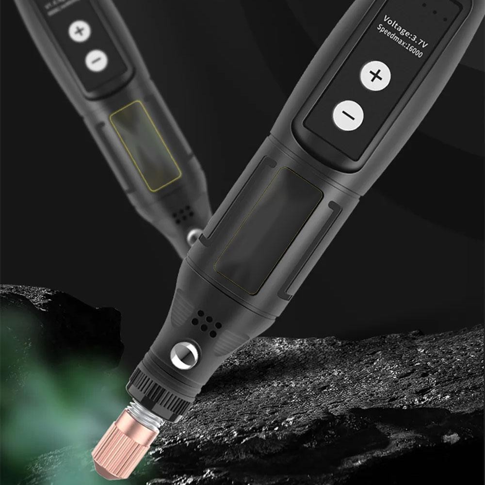 New Arrival VaKee Bor Listrik Mini Rotary Tool Cordless USB 5 Speed 16000 RPM 3.7V - VK-16 Premium