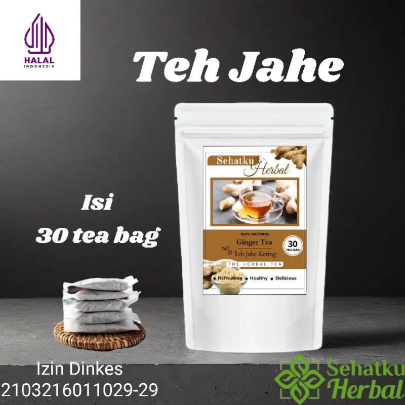 

SEHATKUHERBAL Teh Jahe Kering : Ginger dried tea isi 30 tea bag