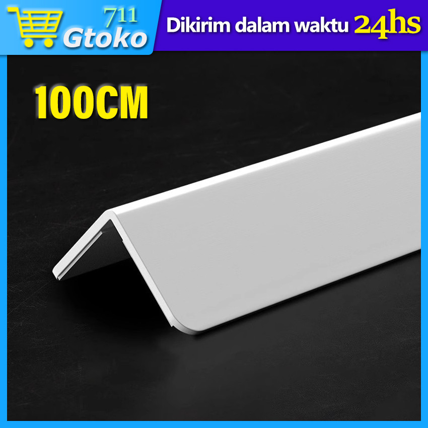 List Sudut Siku Dinding Keramik Kayu Kaca PVC List Penutup Wall Panel Wallpanel Panjang 1 Meter