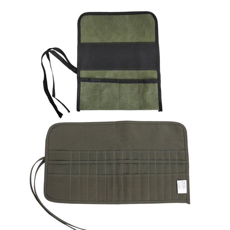 

4/30 Holes Paint Brush Bag Convenient Roll Up Canvas Paint Brush for Case Oil Paint Brushes Holder Woodworking Tool Holder