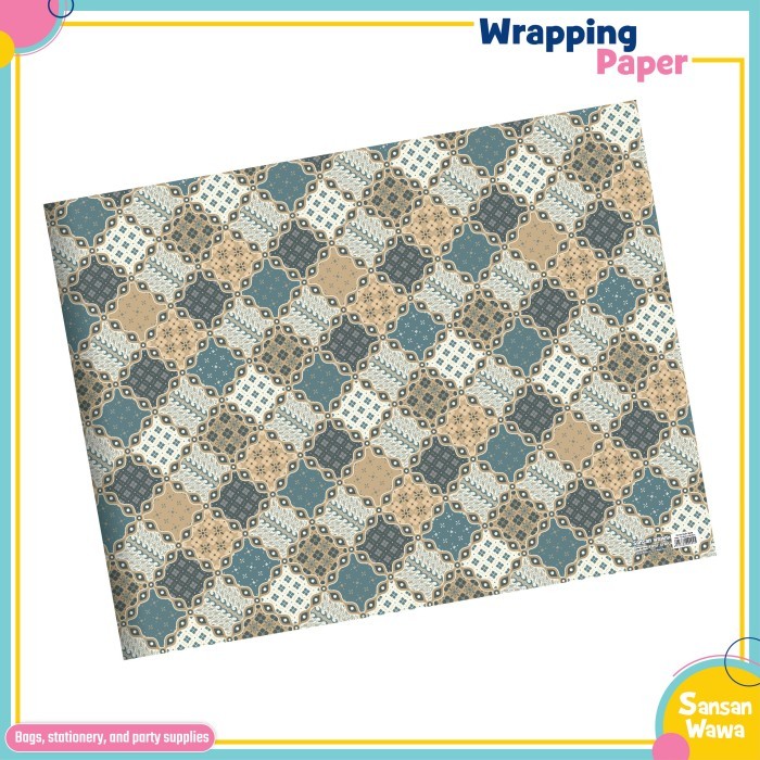 

Kertas Kado Sansan Wawa - Motif Batik Isi 5 Pcs / Motif - Batik-6116