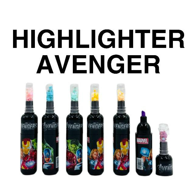 

( DAPAT 6 Pcs ) HIGHLIGHTER SET AVENGER DL-2038 / Stabilo Set Avenger Superhero Warna DL-2038