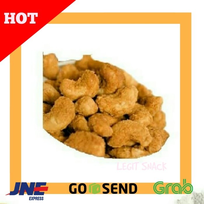 

Best Seller KACANG MEDE TEPUNG (METE CRISPY) CRUNCHY 200GR PEDAS / TIDAK PEDAS - Tepung Crispy