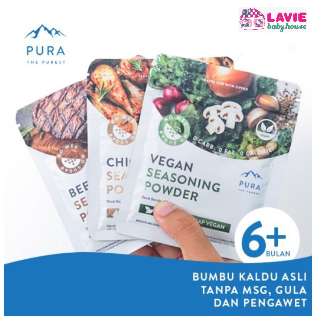 

Pura Seasoning With Himalayan Salt 20gr - Kaldu MPASI Pura Non MSG