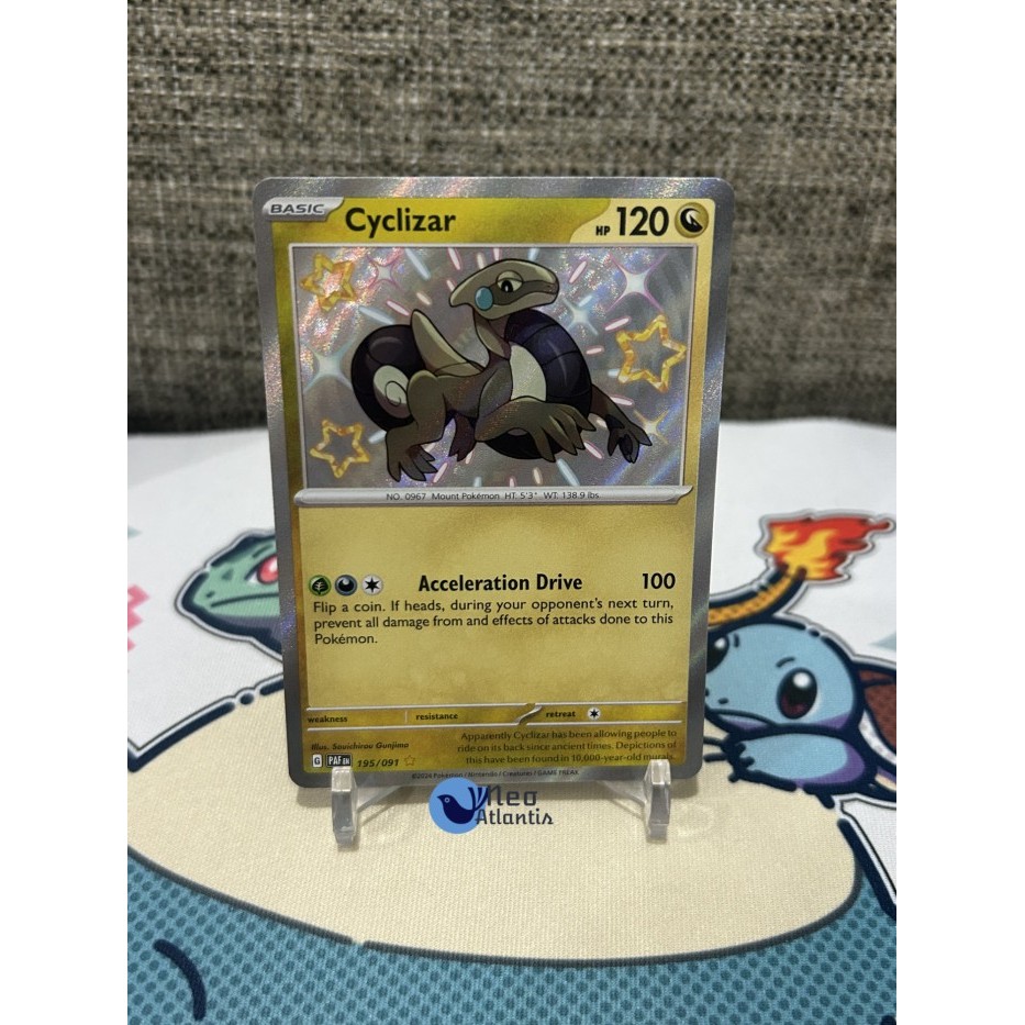 Pokemon TCG English Cyclizar - 195/091 - Shiny Rare Scarlet & Violet: Paldean Fates