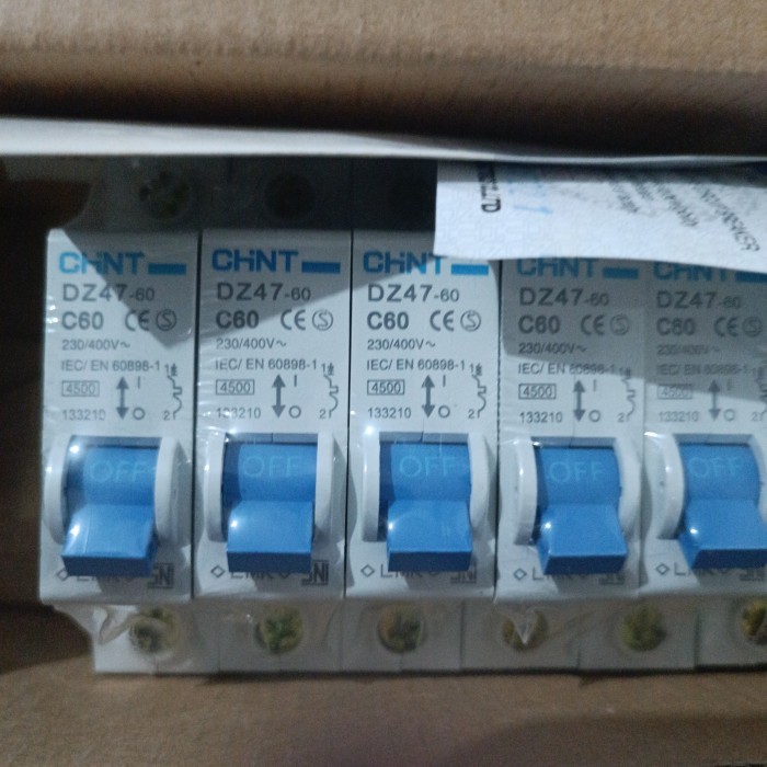 CHINT MCB 1P C 60A DZ47 4500