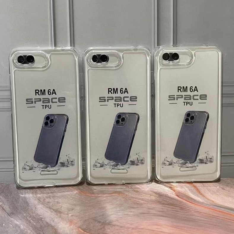 SoftCase Clear Space TPU Redmi 6A Redmi 8 Redmi 8A Pro Silikon Casing Bening Transparan Pelindung Hp