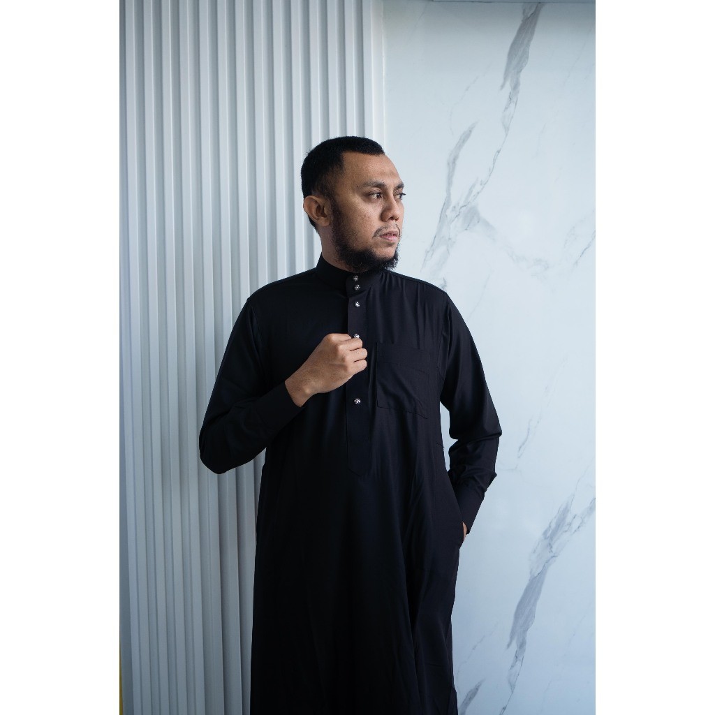 AL Haramain Jubah / Gamis Pria Remaja & Dewasa Slimfit Premium Series Manset (2414) / Jubah AL Haram