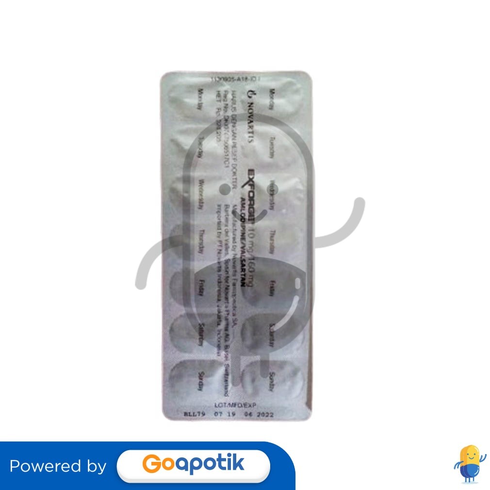 Exforge 10/160 Mg Blister 14 Tablet
