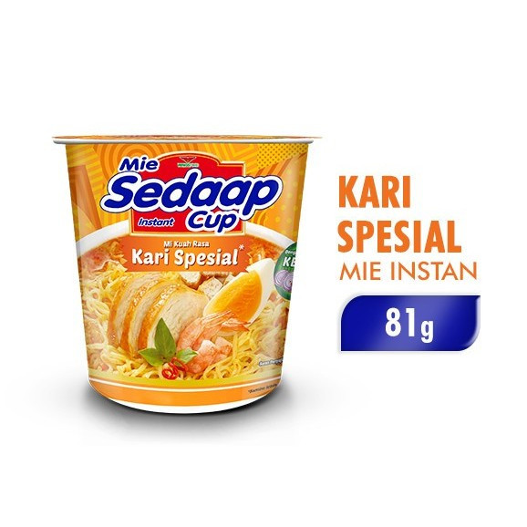 

MIE SEDAAP CUP KARI SPESIAL 81GR